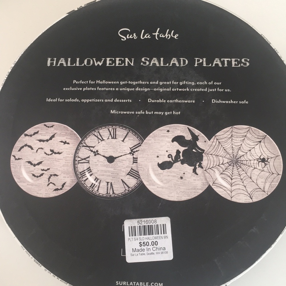 SOLD ✅ Sur La Table HALLOWEEN 👻 Plates NEW - Picture 8 of 9